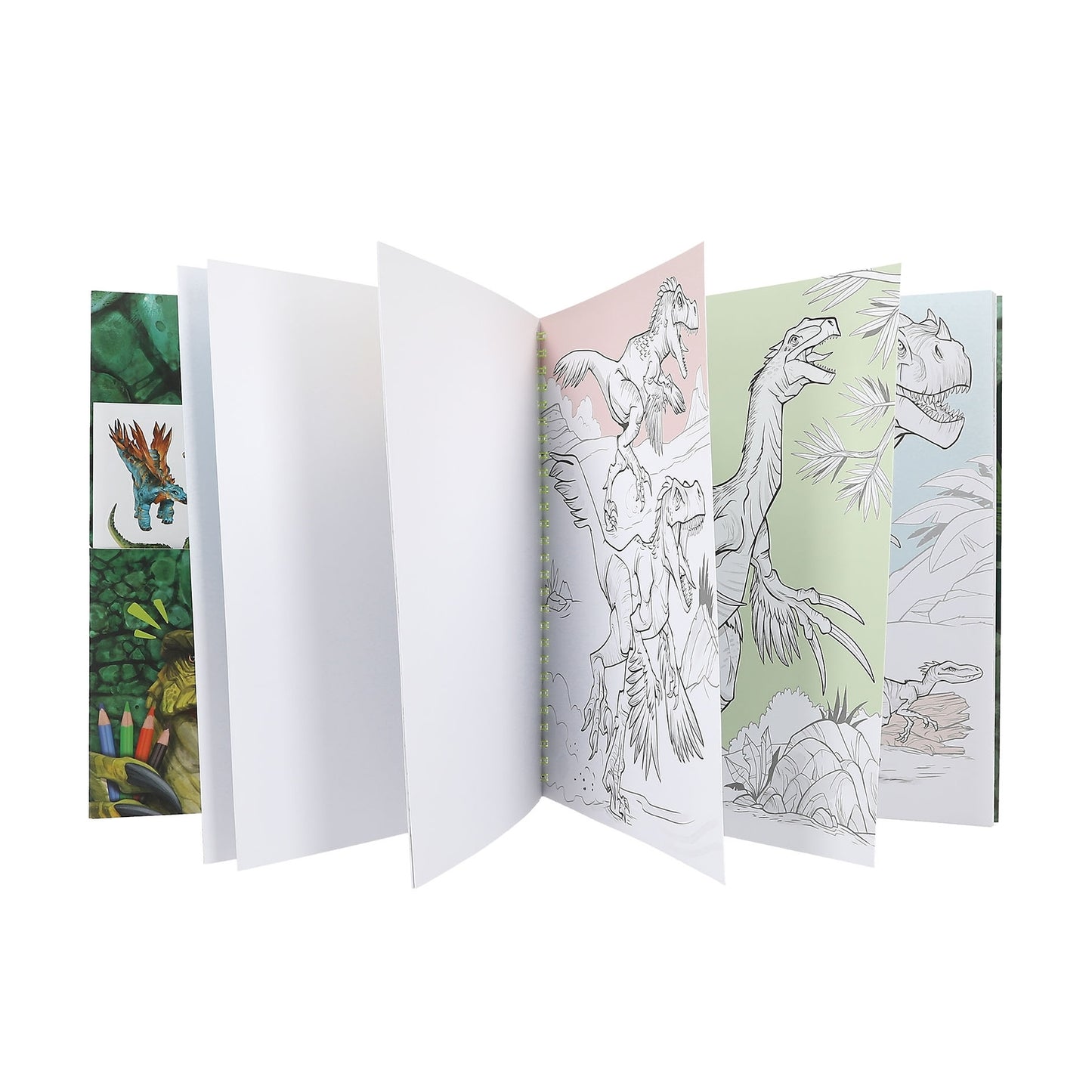 Dino World Malbuch mit Pailletten