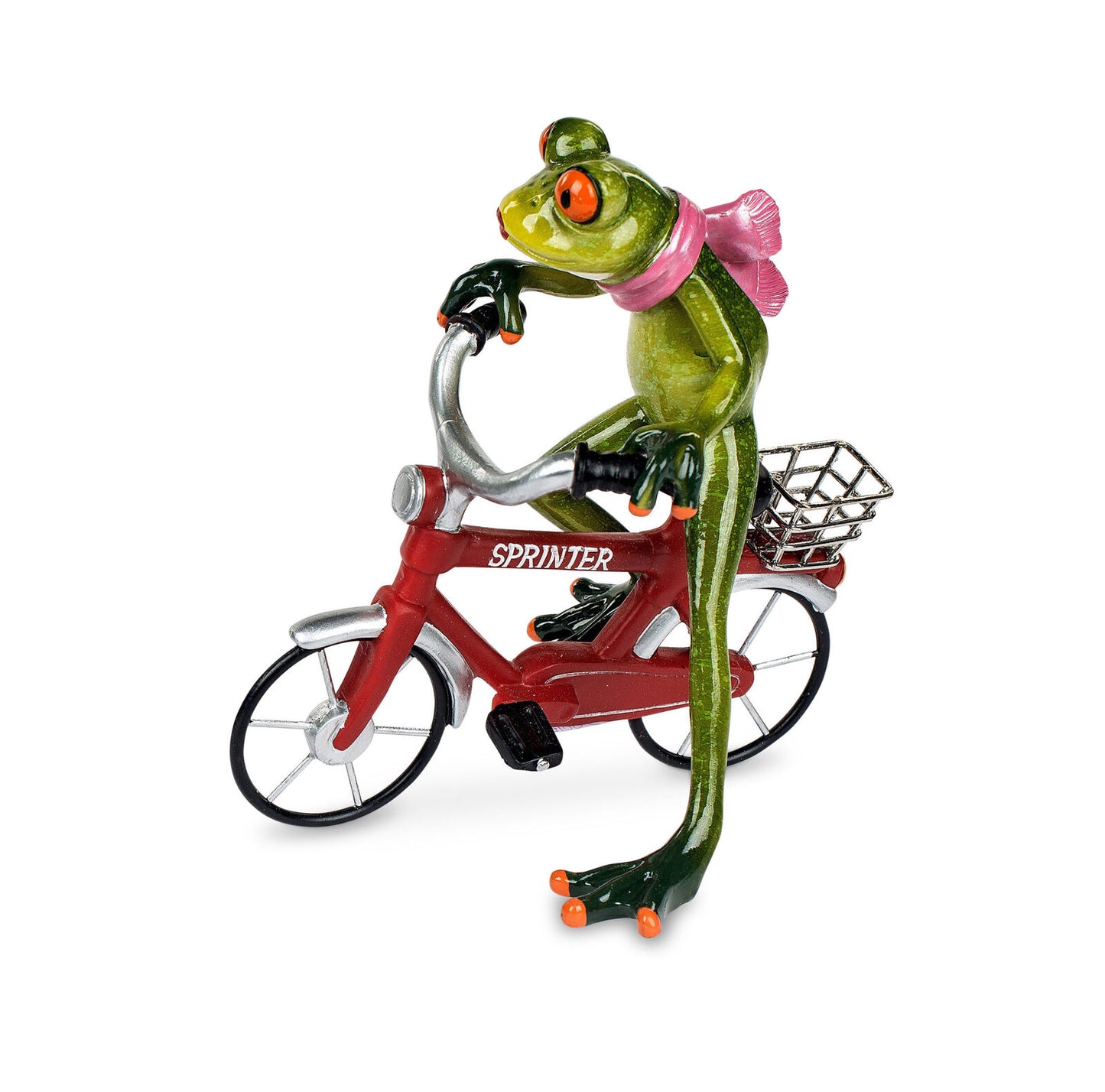 Formano Frosch mit Fahrrad, hellgrün - Froschhausen