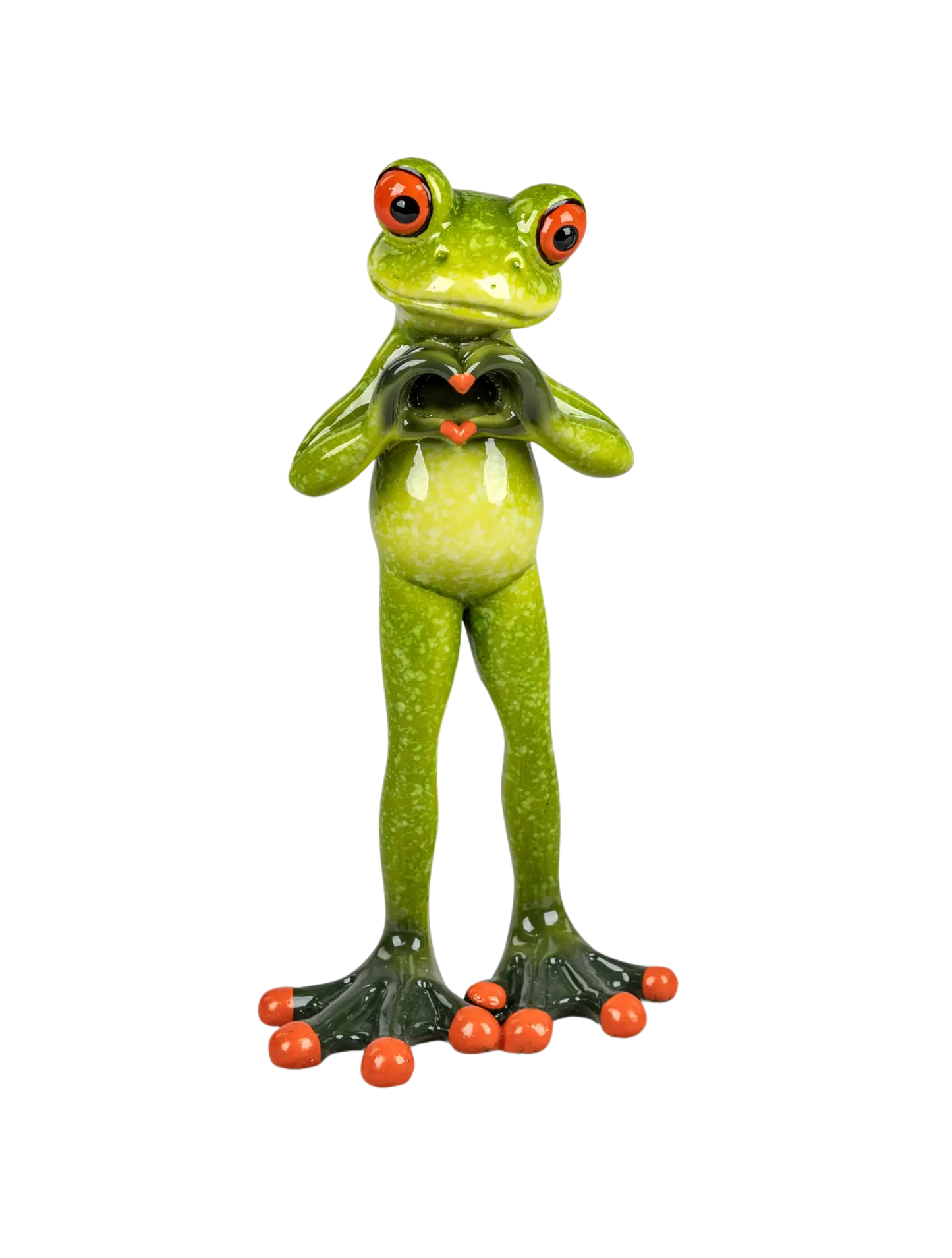 Formano Froschpaar mit Handherz, hellgrün - Froschhausen