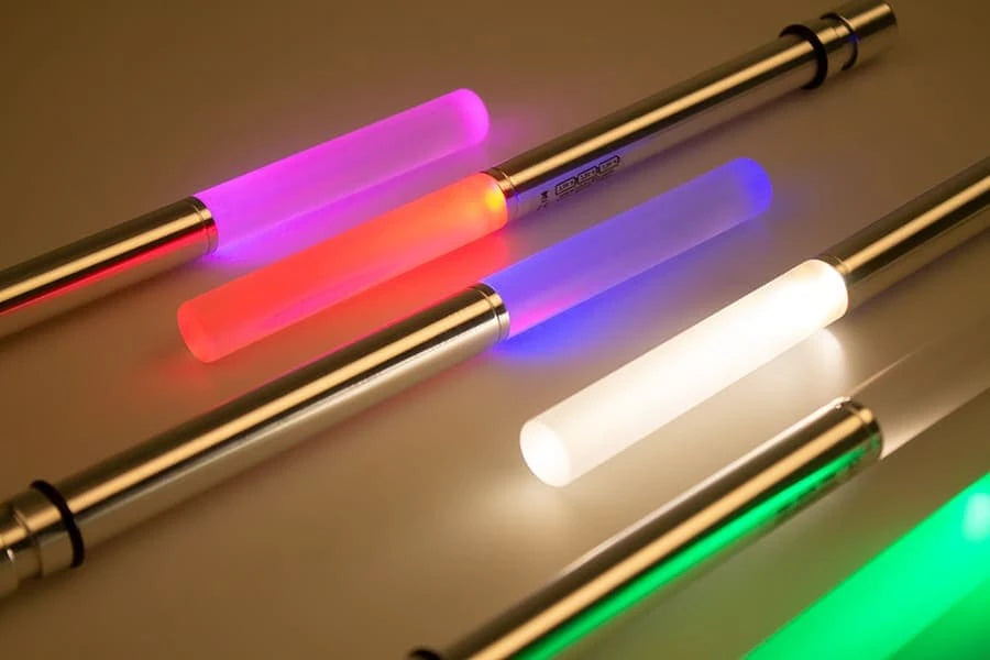 RGB LED Flaschenlampe - Farbbeispiel liegend