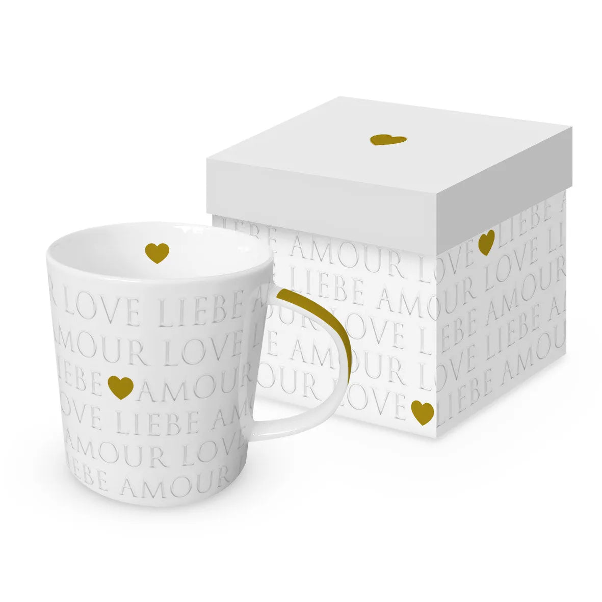 ppd Tasse "Love Letters pearl" in Geschenkbox