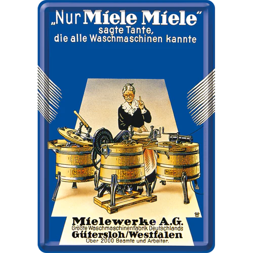 Nostalgic-Art Blechpostkarte Miele