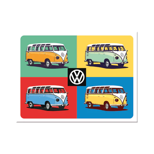 Nostalgic-Art Blechmagnet - VW Bulli Pop Art