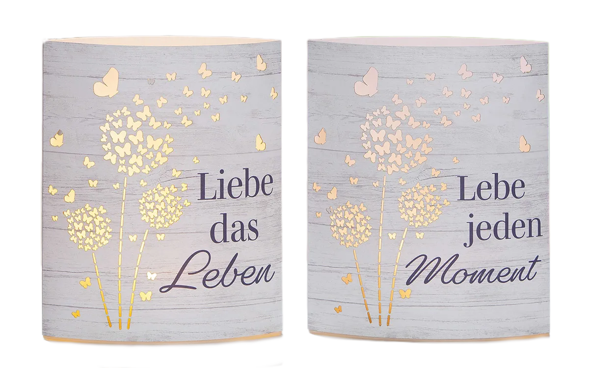 Dekoleuchte "Pusteblume" aus Papier