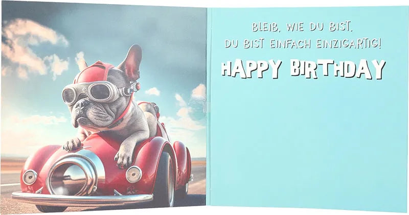3D Musikkarte "Mit Full Speed ins neue Lebensjahr!"