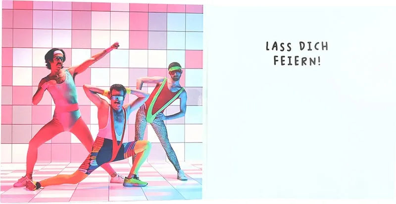 3D Musikkarte "Die Partycrew wäre bereit"