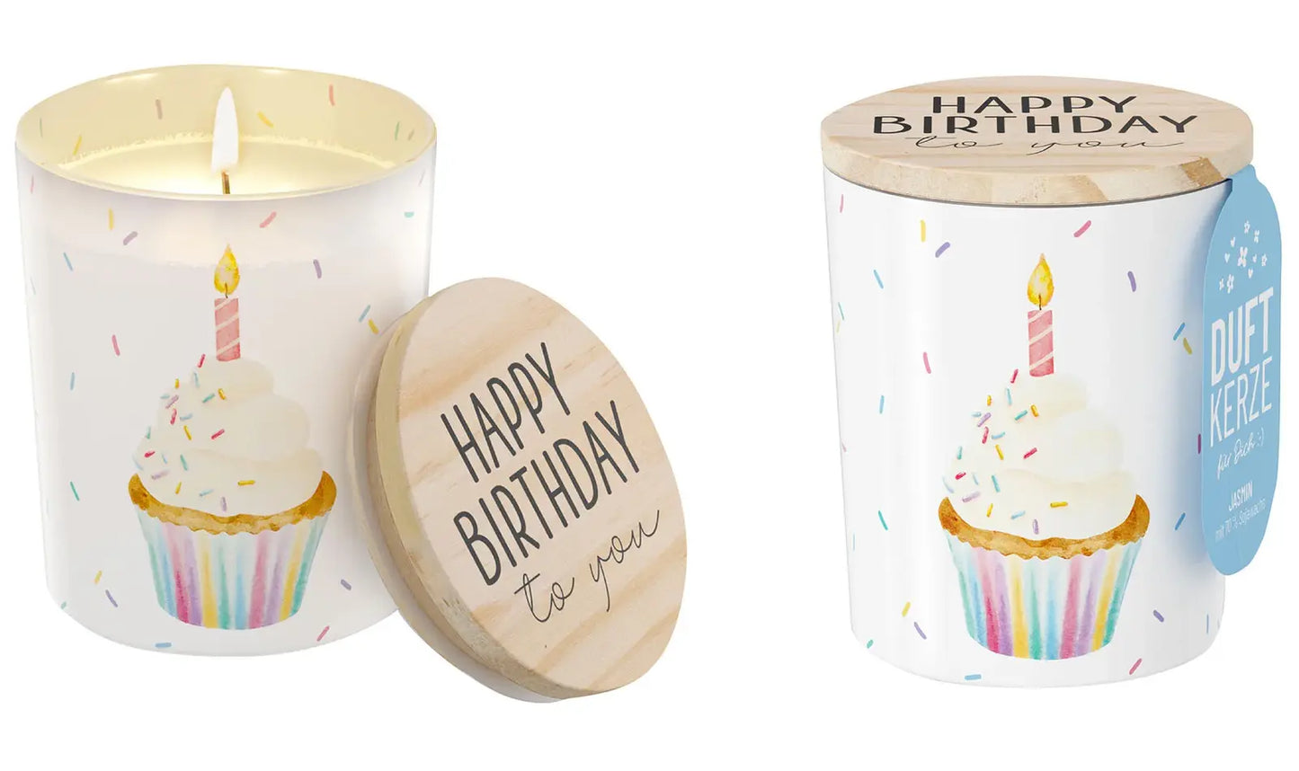 Geschenk für Dich - Duftkerze "Cupcake" - Happy Birthday to you
