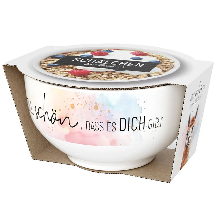Geschenk für Dich - Schälchen "Lama" - Voll schön, dass es Dich gibt