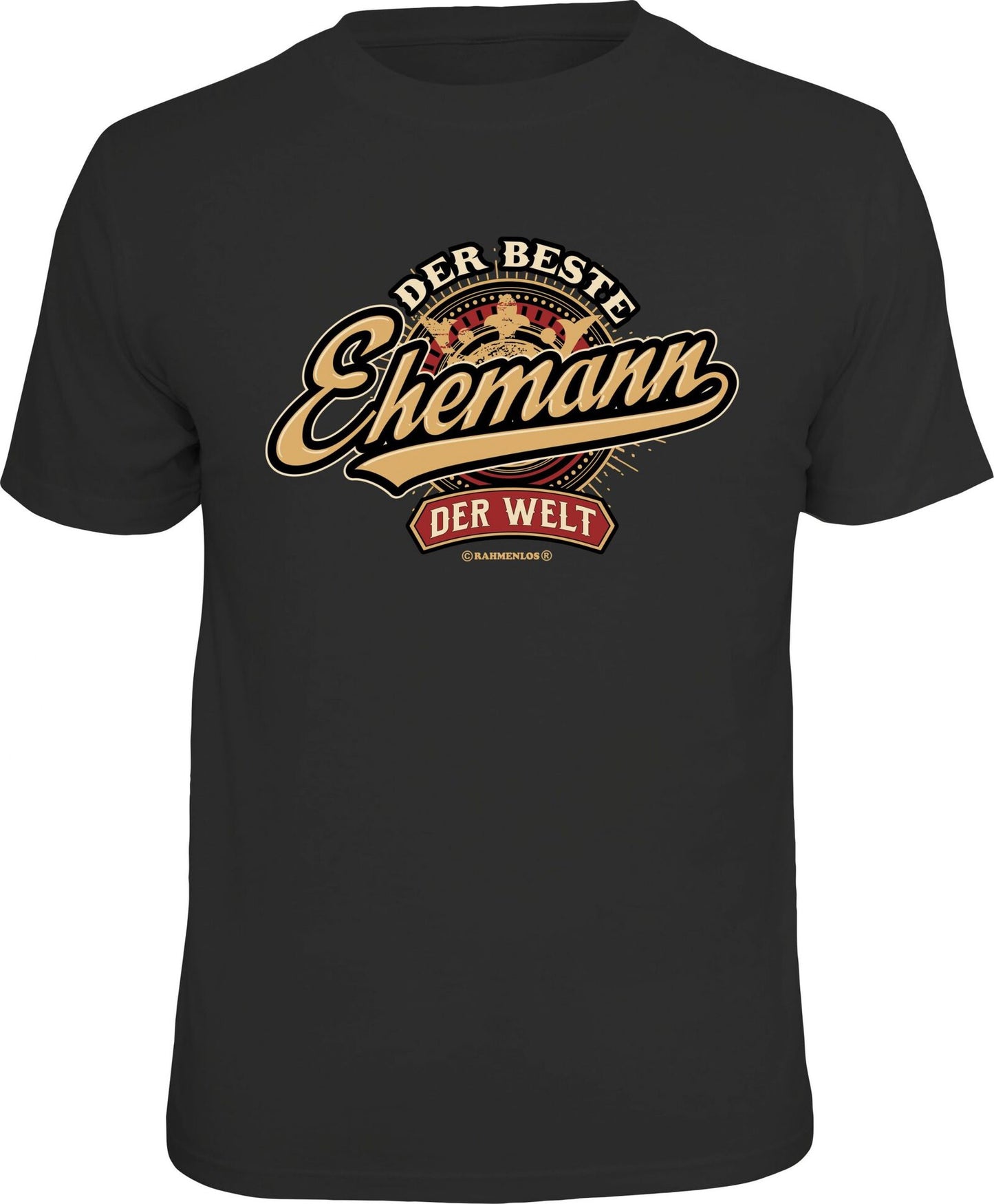 RAHMENLOS® Motiv T-Shirt "Der beste Ehemann der Welt"