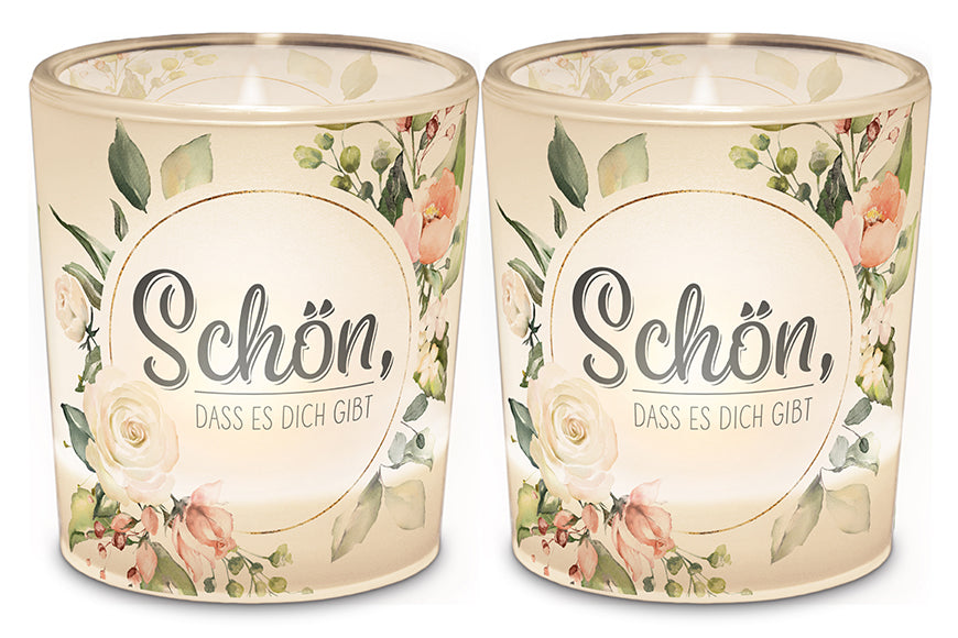 LaVida Windlicht "Schön, dass es dich gibt" - Lovely Greetings