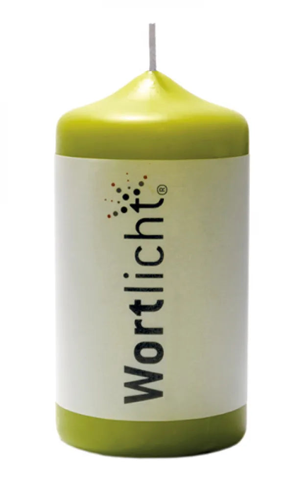 Wortlichtkerze - Gute Wünsche