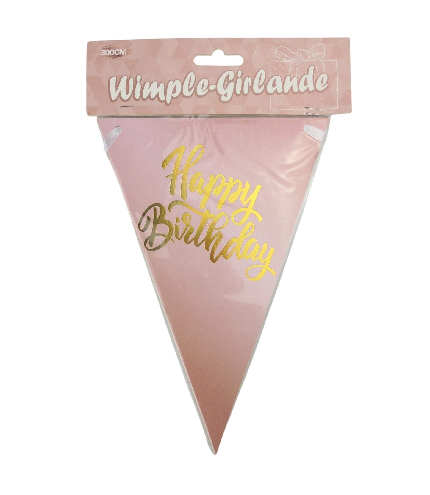 Wimpel-Girlande "Happy Birthday"