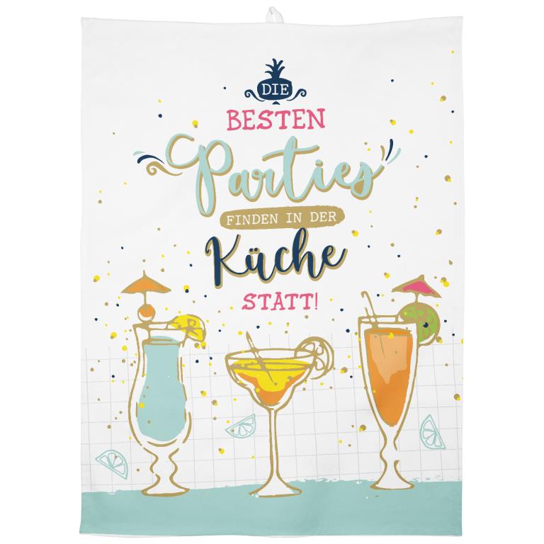 Geschirrtuch von Sheepworld "Die besten Parties"