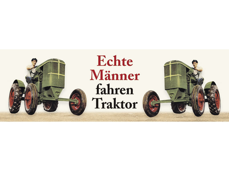 Emaillebecher "Echte Männer fahren Traktor"
