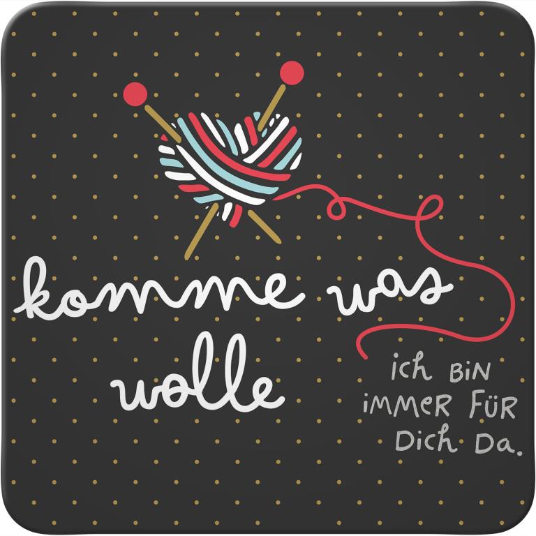 Sheepworld Untersetzer "komme was wolle"