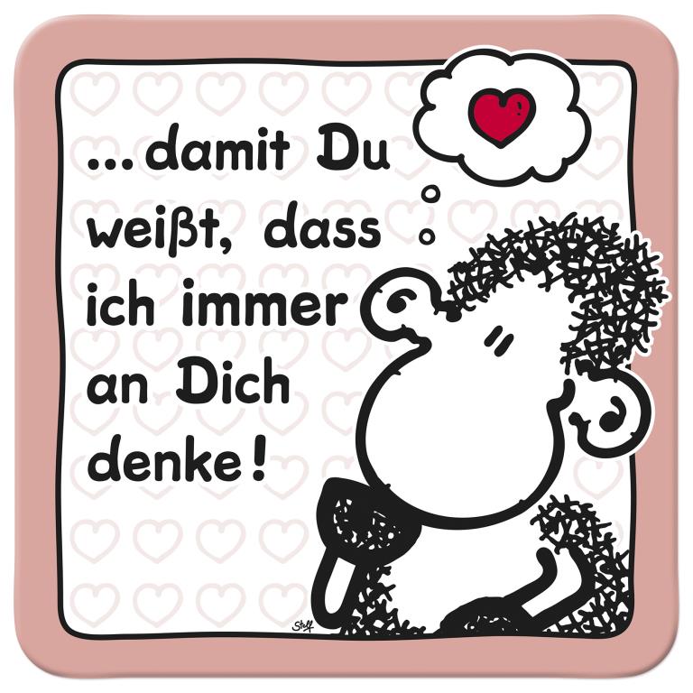 Sheepworld Untersetzer "denke an dich"