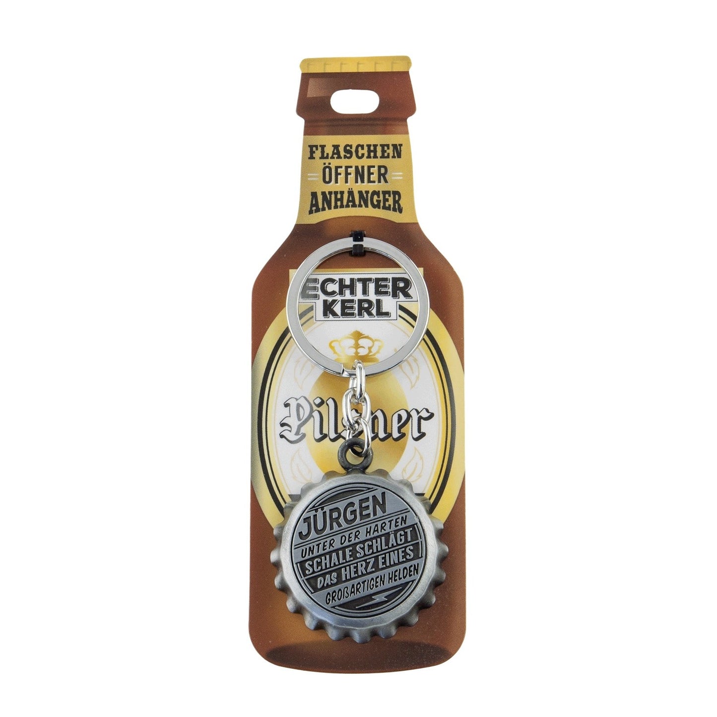 Schlüsselanhänger mit Flaschenöffner - Jürgen
