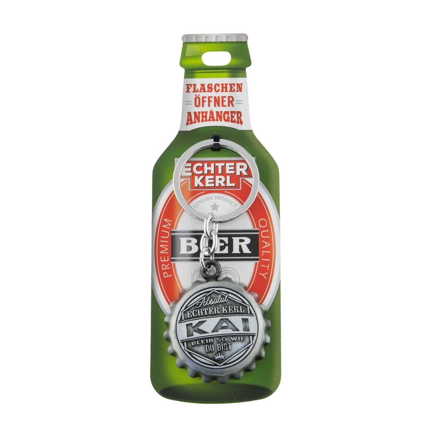 Schlüsselanhänger mit Flaschenöffner - Kai