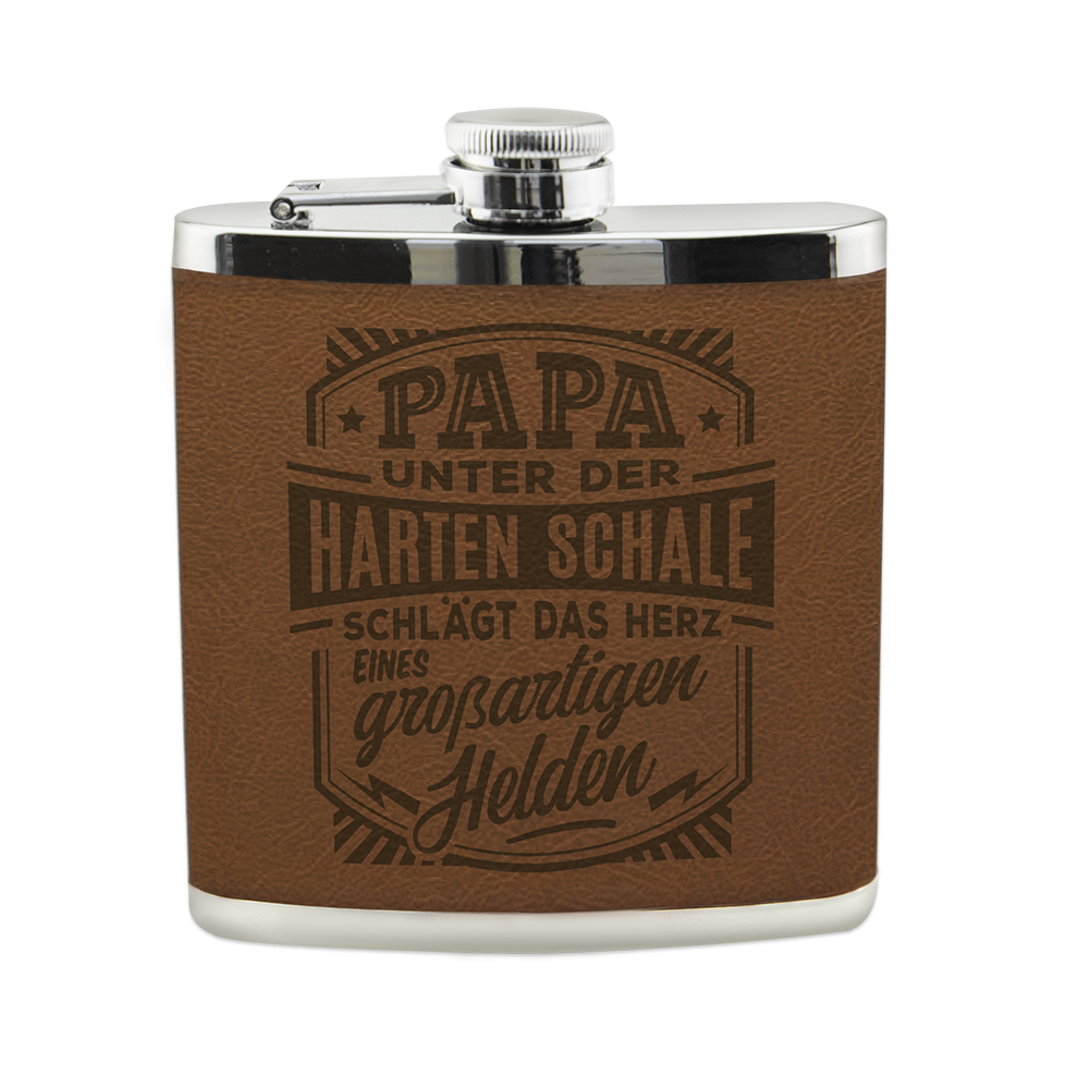 Echter Kerl Flachmann - Papa