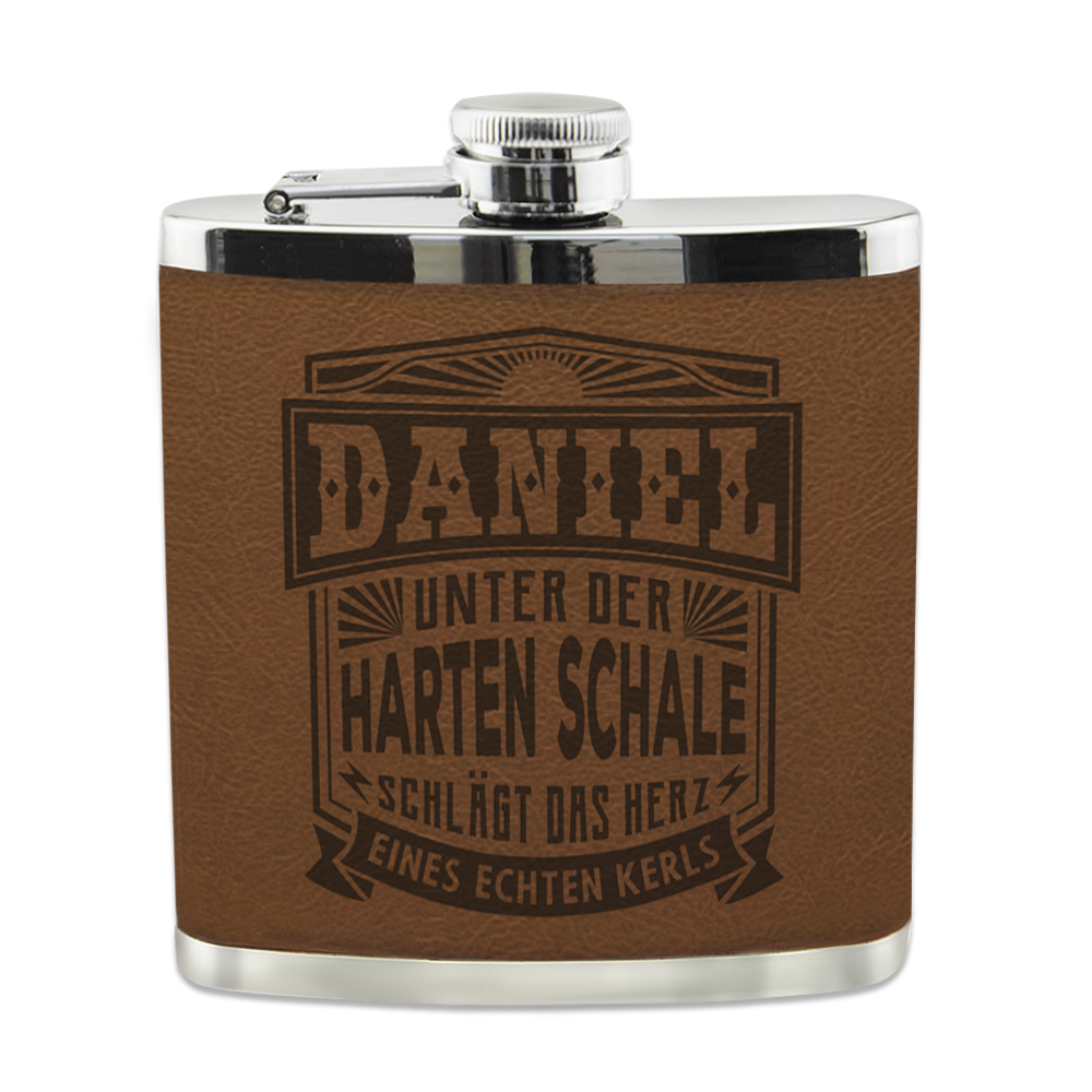 Echter Kerl Flachmann - Daniel