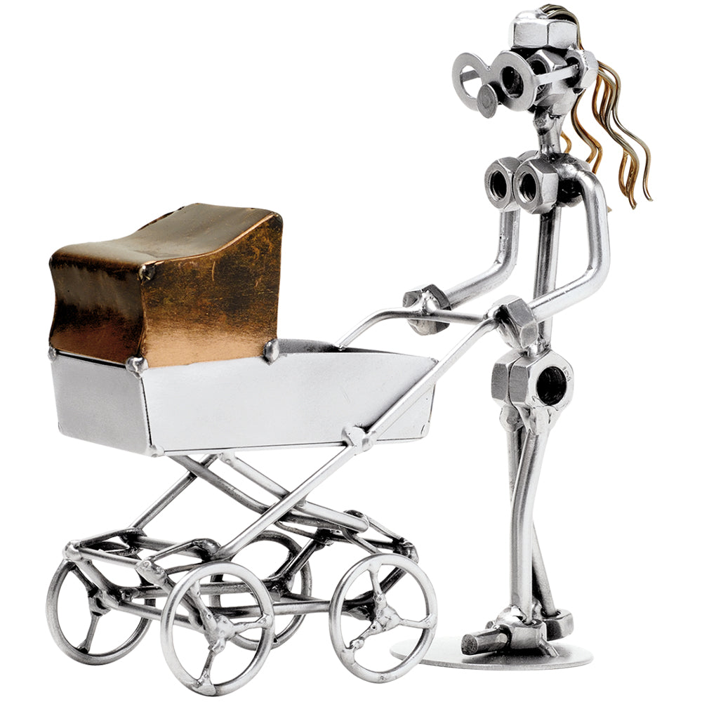 Schraubenfigur – Frau mit Kinderwagen