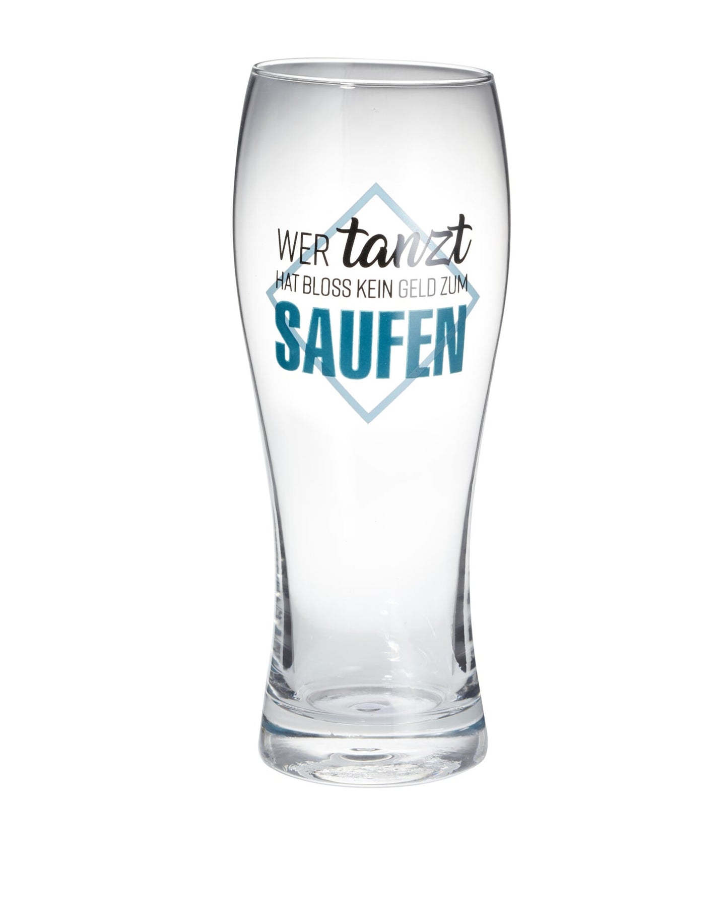Weizen-Bierglas "Wer tanzt..."
