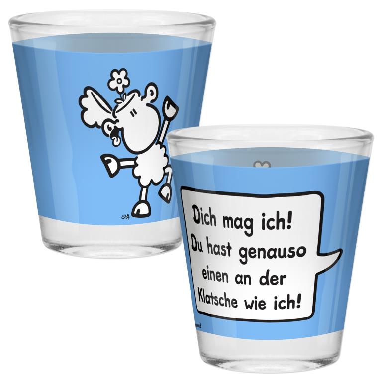 Sheepworld Schnapsglas "Dich mag ich! Du hast genau so einen an der Klatsche wie ich!"
