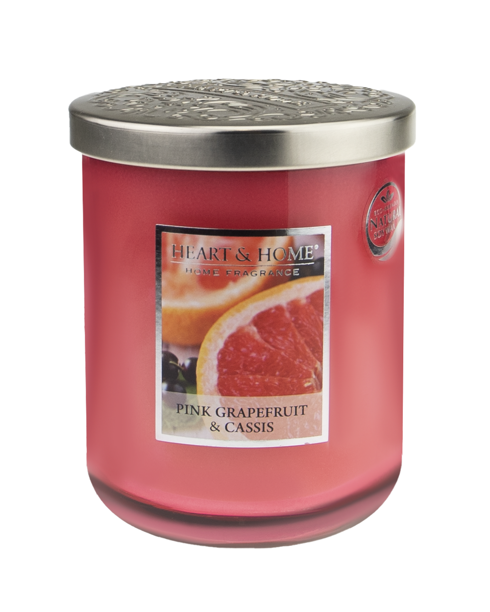 Heart&Home - Duftkerze "Pink Grapefruit & Cassis *