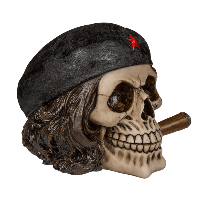 Totenkopf-Spardose Freiheitskämpfer mit Zigarre
