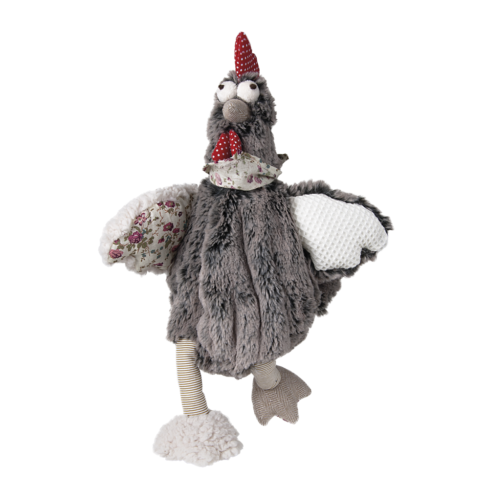 SÄNGER Kirschkernkissen "Huhn Trude", Plüschbezug 36 x 20 cm