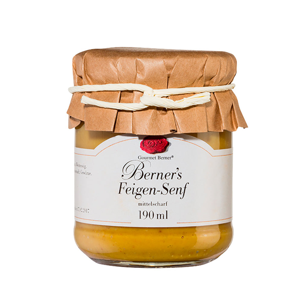 Gourmet Berner® Feigen-Senf im 190ml Glas