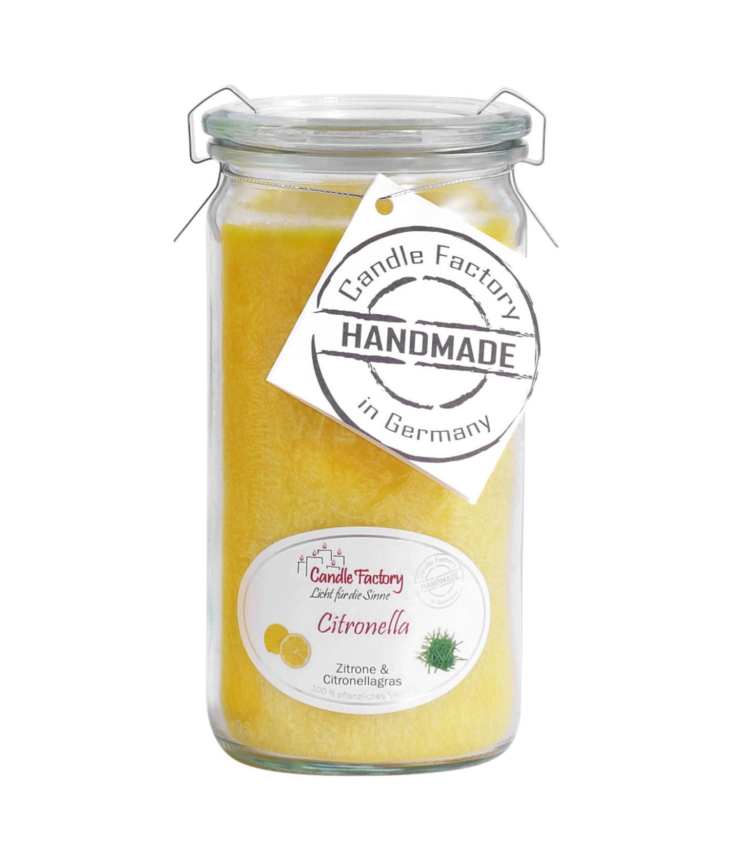 Candle Factory Duftkerze - Citronella im Weck-Glas