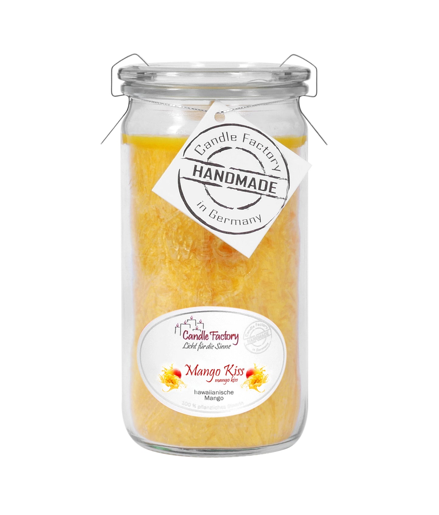 Candle Factory Duftkerze - Mango Kiss im Weck-Glas