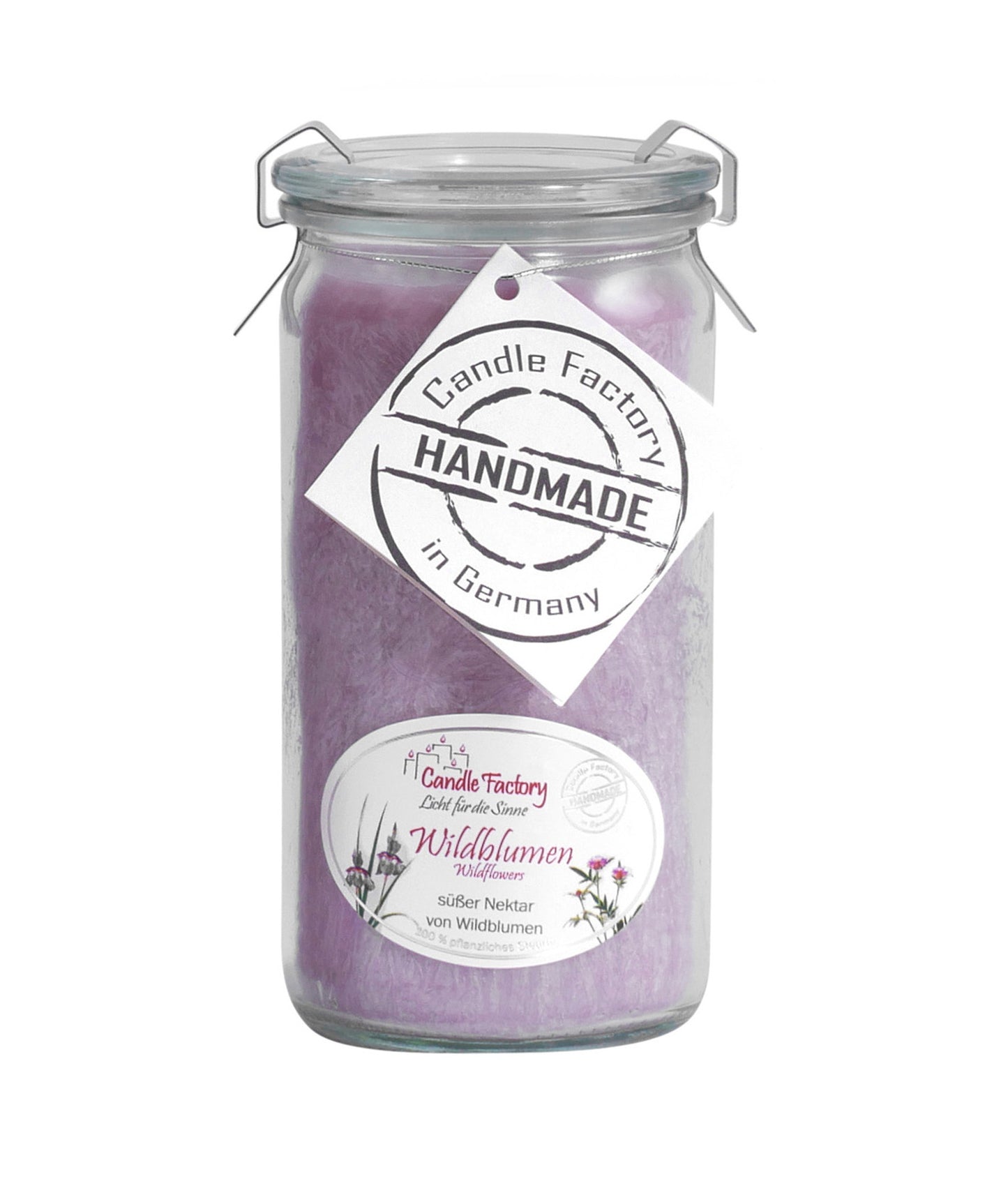 Candle Factory Duftkerze - Wildblumen im Weck-Glas