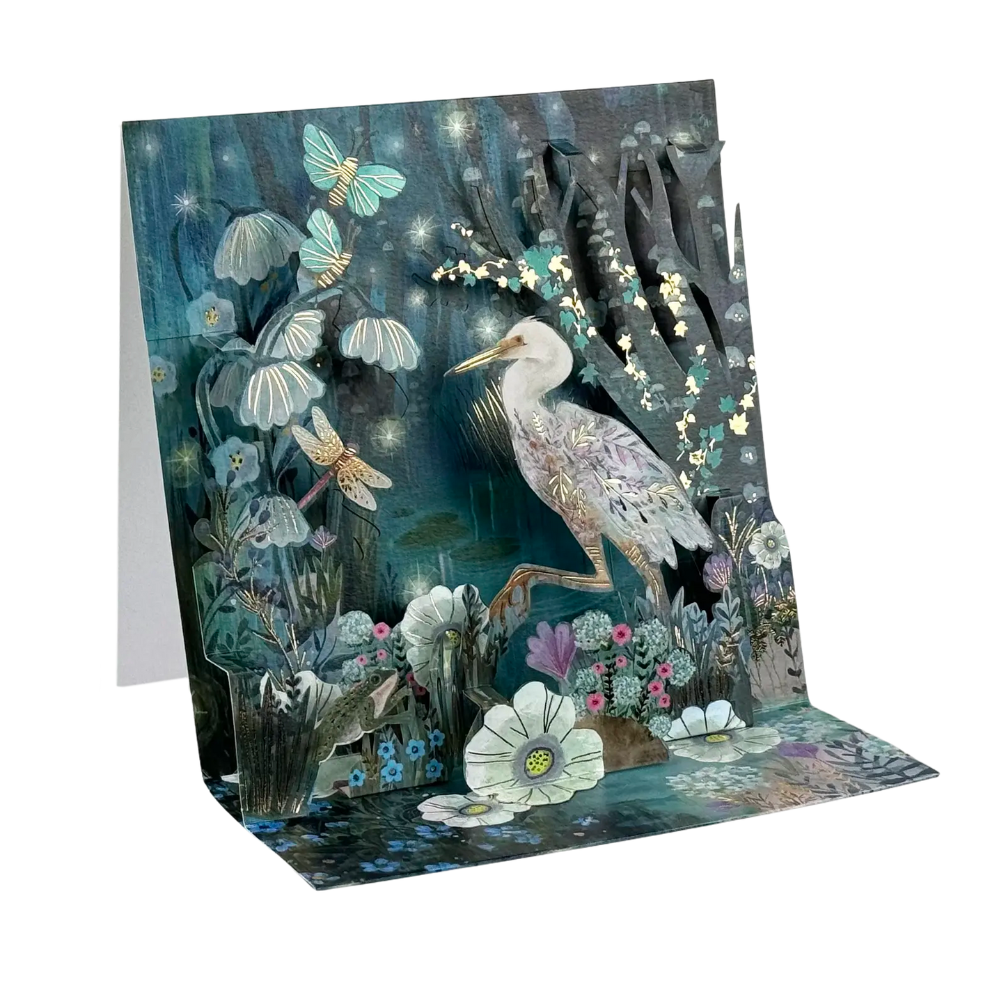Pictura Pop-up Karte "Reiher"