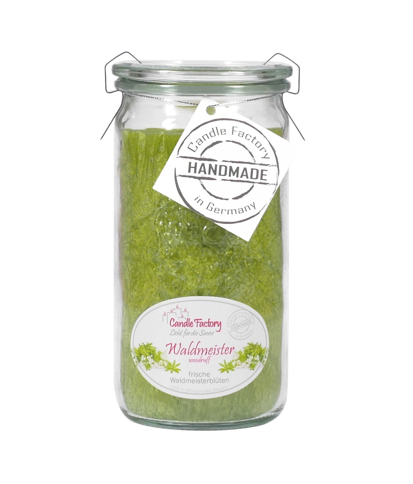 Candle Factory Duftkerze - Waldmeister im Weck-Glas