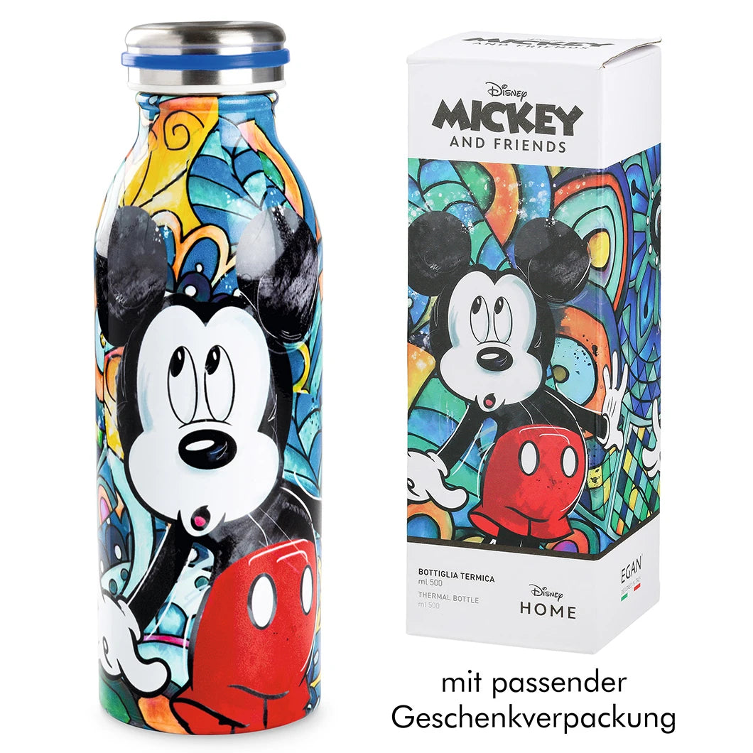 Disney Isolierflasche "Mickey" aus Edelstahl mit Geschenkverpackung