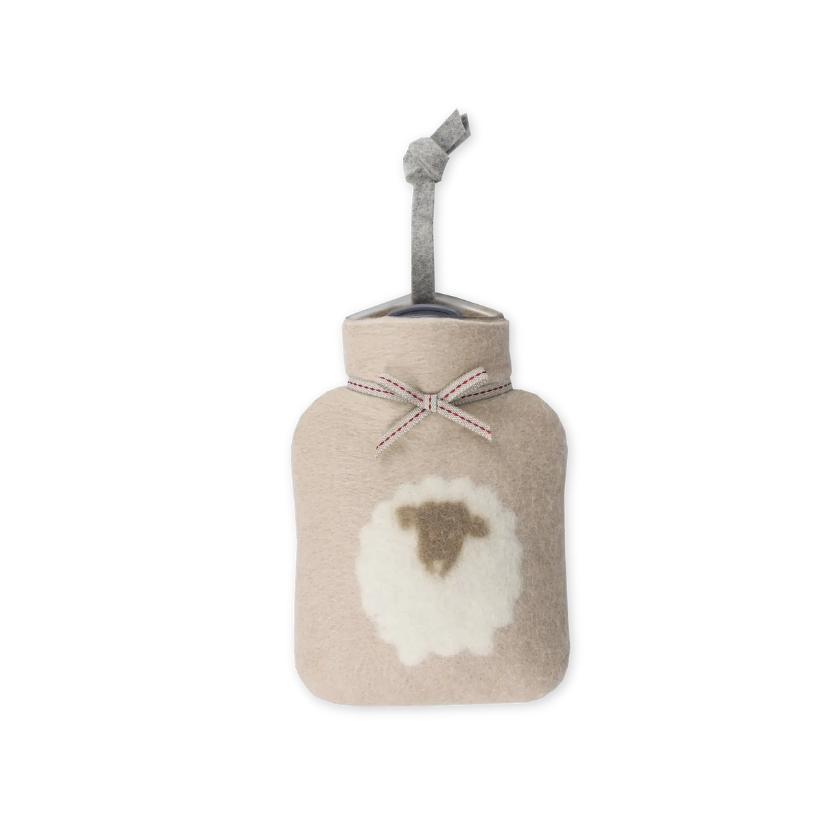 Miniwärmflasche "Schaf" aus Merinowolle, 0,2l