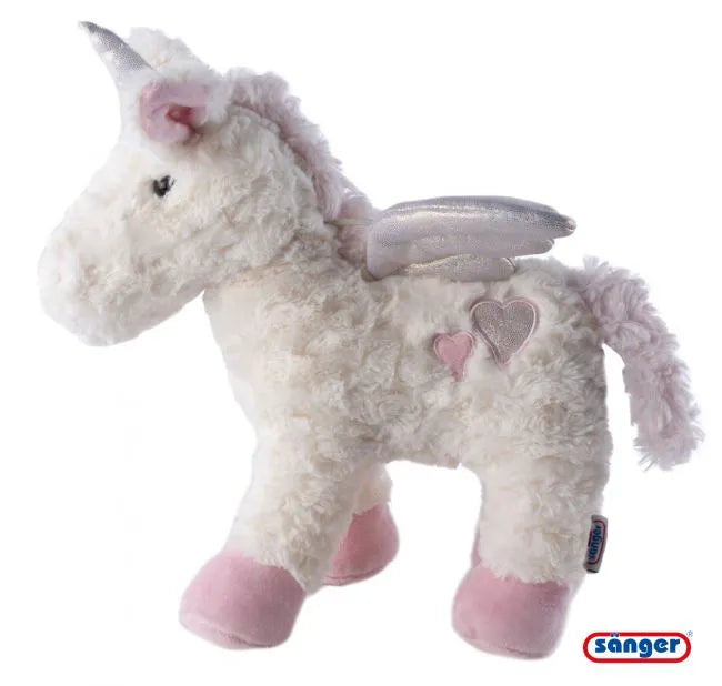 SÄNGER Kirschkernkissen "Einhorn Cindy", Plüschbezug 31 x 29cm