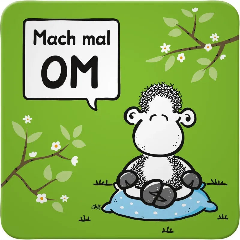 Sheepworld Untersetzer "Mach mal Om"