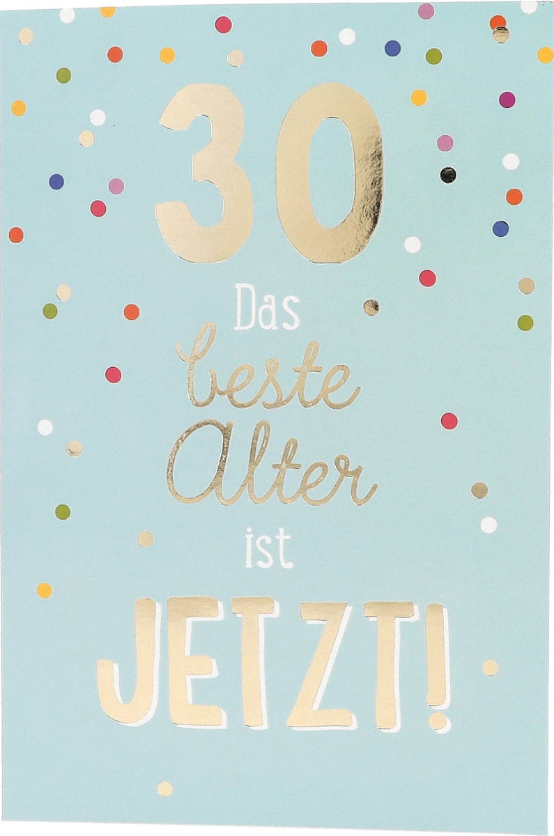 Jump Outs Musikkarte "30 - Das beste Alter"