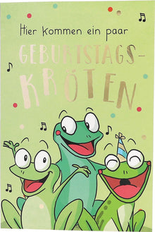 Jump Outs Musikkarte "Geburtstagskröten"