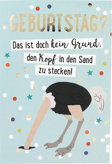 Jump Outs Musikkarte "Kopf im Sand"