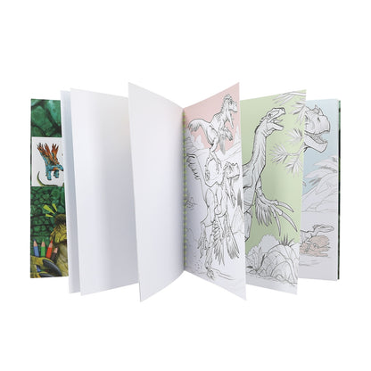 Dino World Malbuch mit Pailletten