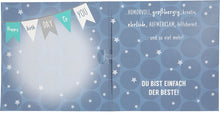Musikkarte 60. Geburtstag / dunkelblau