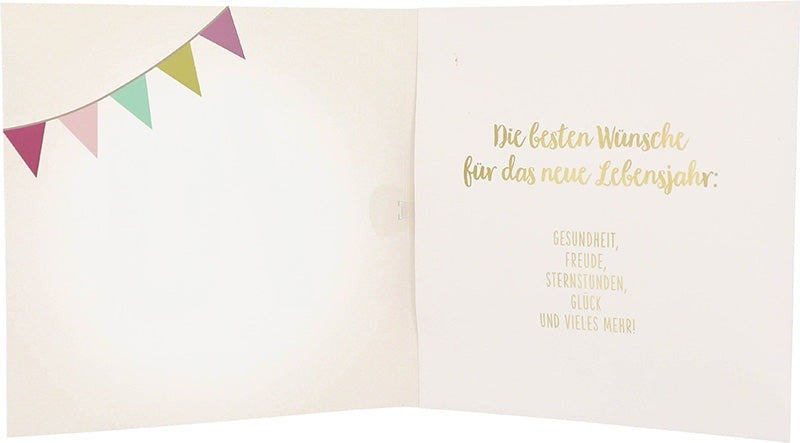 Musikkarte 70. Geburtstag