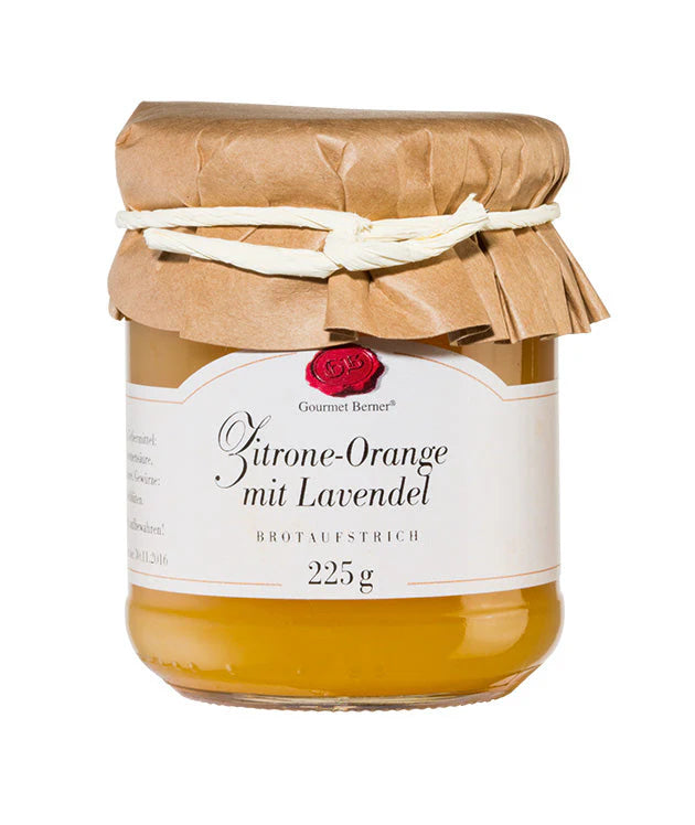 Gourmet Berner® Fruchtaufstrich Zitrone-Orange mit Lavendel