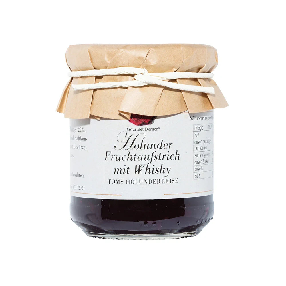 Gourmet Berner® Fruchtaufstrich Holunder mit Whisky
