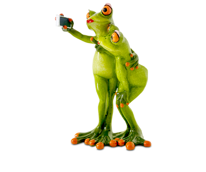 Formano Frosch Selfie, hellgrün - Froschhausen
