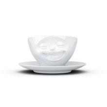 FiftyEight Kaffeetasse & Unterteller "Lachend"